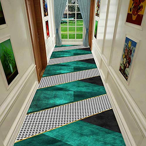 Tapis couloir géométrique tapis de passage d'allée ZRUYI long durable 1x3m - 3