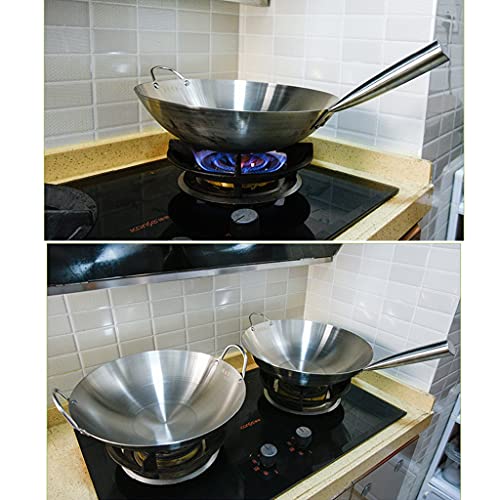 Wok de acero inoxidable Zanotva 14 pulgadas miniatura 6