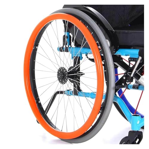 YiyueNeded(イーユエネデッド) ハンドプッシュ保護カバー, 22/24インチ シリコンハンドプッシュカバー, 滑り止め耐摩耗性 車椅子アクセサリー, グリップとトラクションを向上 車椅子アクセサリー