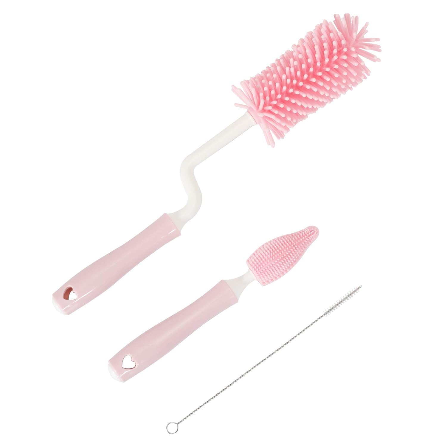 Silicone Bottle Brush Bottle Cleaner for Water Bottles Vacuum Sports Bottle, Vase, Glassware, Food Jars, Baby Water Bottle Kitchen Cleaning Tool Set