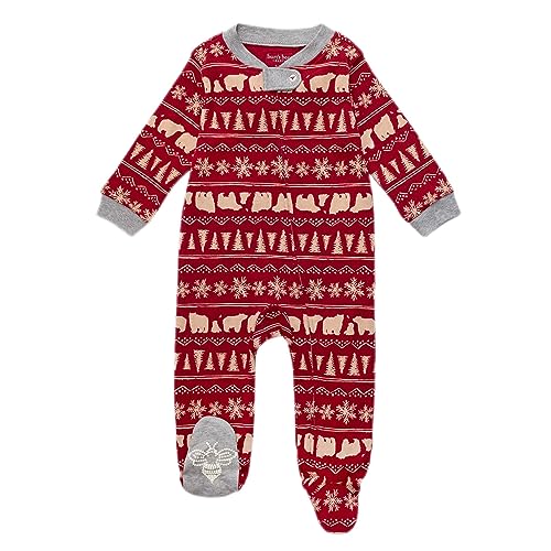 Image of Burt's Bees Baby Boys Sleep and Play PJs, 100% Organic Cotton One-Piece Zip Front Romper Jumpsuit Pajamas