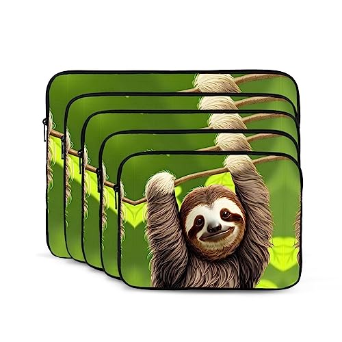 Cute Sloth Laptop Sleeve Case 15 Inch Suitable For Notebook Computer Tablet Traveling Carrying Simple Case2