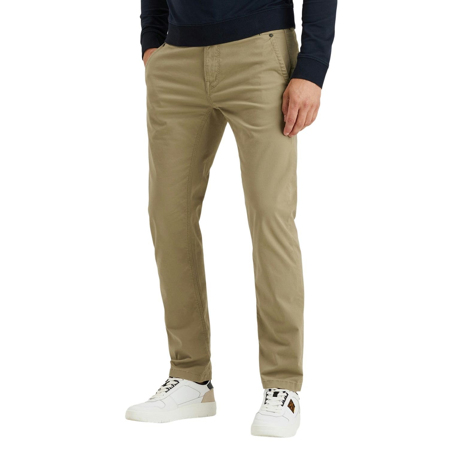 PME Legend Męskie spodnie chinosy American Classic Chino – Relaxed Fit – niebiesko-beżowo-zielone