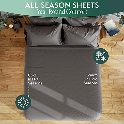 image for DREAMCARE 100% Eucalyptus Sheets, Tencel Sheets, California King Sheet