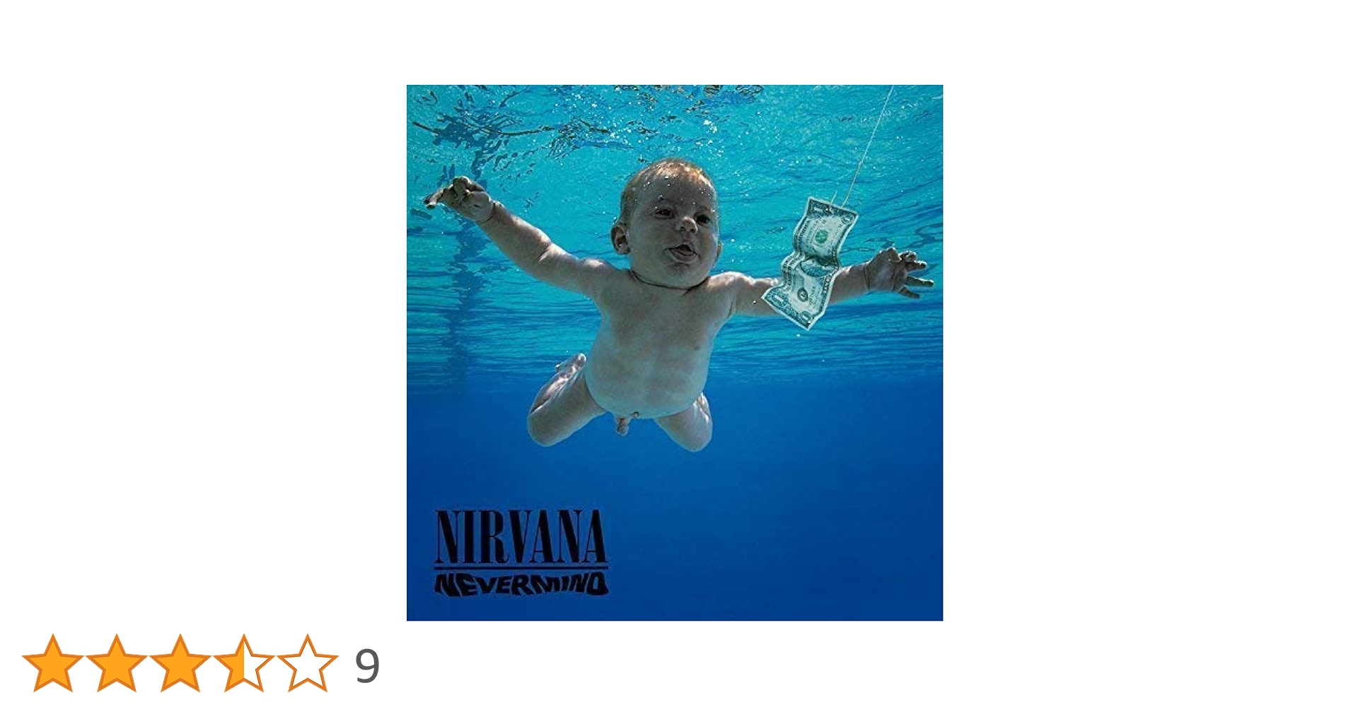 vtg90s Nirvana Never Mind UK販促用ポスター 1991's Nirvana 