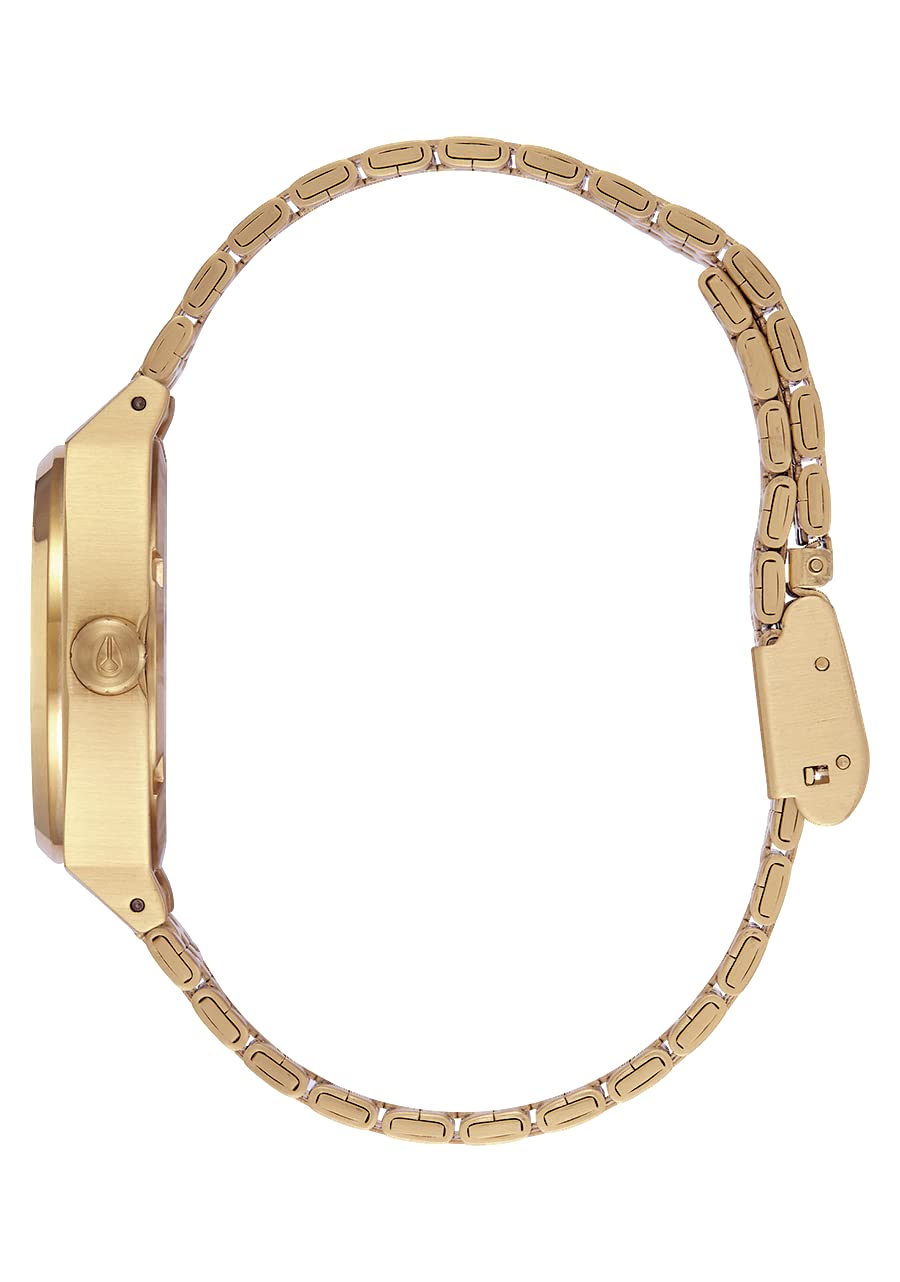 NIXON Medium Time Teller A1130-100m Water Resistant Women's Analog Classic Watch (31mm Watch Face, 16mm-15mm Stainless Steel Band)