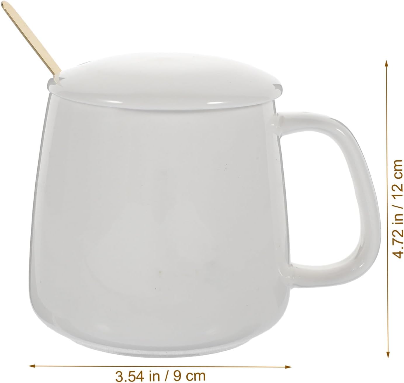 TIDTALEO Ceramic Cup Warmer Electric Mug Warmer with USB Thermostat Temperature Control for Home Office Desk Use in Light Beige