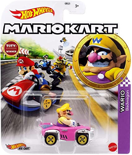 Mattel- Coche Hot Wheels Mario Kart Mod Surtidos Escala 1:64, Multicolor (GRN22)