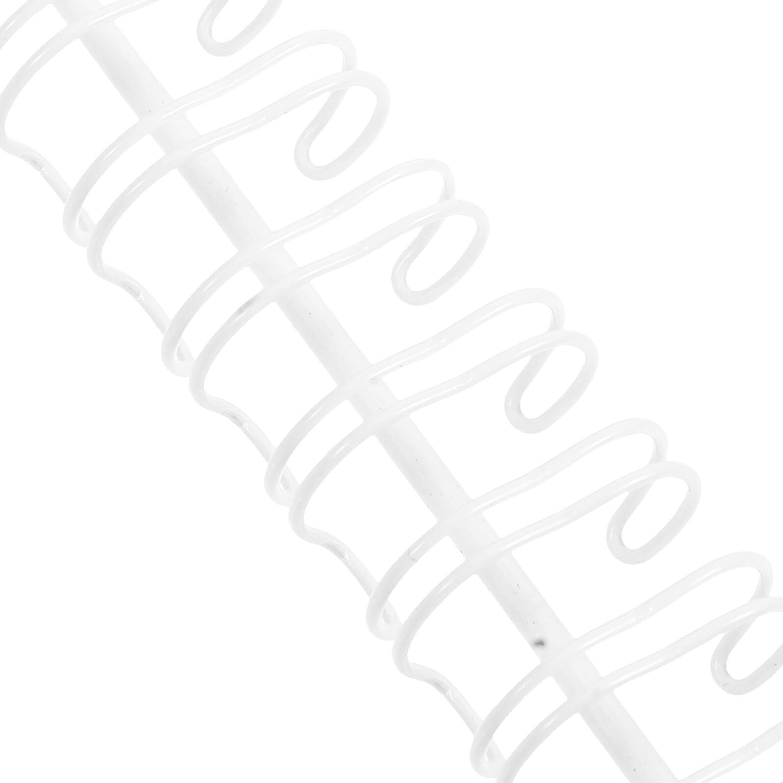 Anneaux de Reliure Spirale 9,5 Mm Blanc 10 Dents 100 Sets Crochets 20 Cm pour Calendriers Horizontaux Accessoires Bureau Organisateur Mural