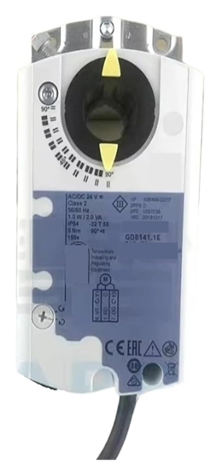 AHDDX Air Damper Actuator, GDB141.1E, Automatic for HVAC, 24VAC/DC .0221