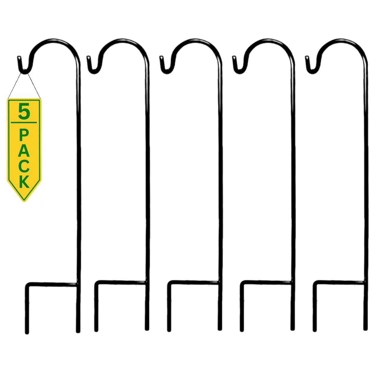 ecofynd Shepherds Hooks - 2 Pack, Rust Resistant -9 ecofynd Shepherds Hooks - 2 Pack, Rust Resistant -9