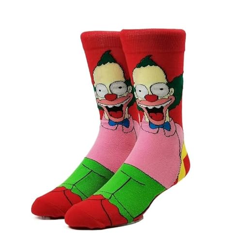 Shop-UP! Calcetines Krusty el payaso I Simpson dibujos animados película unisex, Negro | Ya disponible en tu tienda friki favorita! En mundofriki.es! Shop-UP! Calcetines Krusty el payaso I Simpson dibujos animados película unisex, Negro | Ya disponible en tu tienda friki favorita! En mundofriki.es!