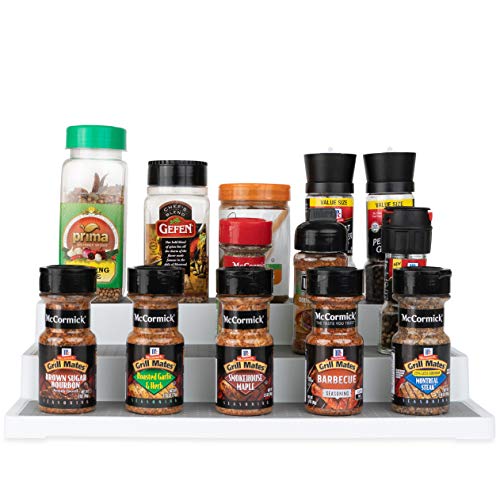 Homeries Spice Rack Organizer For Cabinet 3-Tier For Pantry Cabinet Or Countertop, Waterproof, And Non Skid Shelf, For Spice Bottles, Jars, Seasonings, Baking Supplies (2 Pack) #TOP1