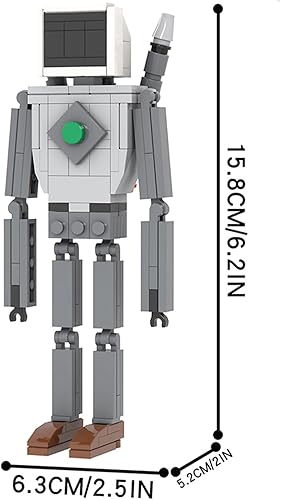 Miniatura 2 de Skibidi - Juego de bloques de construcción de figuras divertidas de Toilet Man, modelo de juego, ideas coleccionables, ladrillos de construcción,