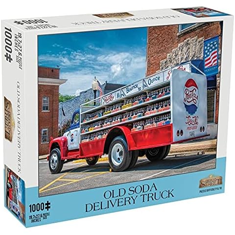 Mchezo 1000 Piece Old Soda Delivery Truck Puzzle Cover