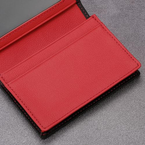 Image of HISCOW Business Card Holder with Large Compartment - Full Grain Leather