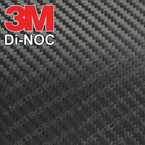 3M DI-NOC CA-421 Black Carbon Fiber 2ft x 1ft (2 sq/ft) Flex Vinyl Wrap