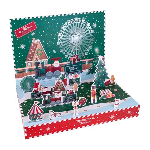 Accentra – Adventskalender Beauty 2025 mit 24 Wellness & Körperpflege Produkten – Pflege Adventskalender Frauen mit Bodylotion, Badesalz, Seife, Kerzenhalter uvm. 3D Weihnachtskalender zum aufklappen