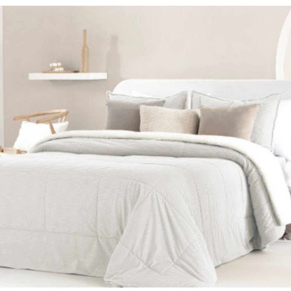 ANTILO TEXTIL Edredón Confort con Reverso de Borreguito YSABELA (Blanco, 180 cm(270x270 cm))
