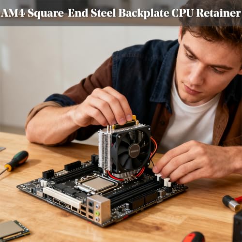 Image of CPU Heatsink Bracket Stand Base for AM4, AM4 Bracket, AM4 Backplate Replacement, Compatible with AMD AM4 Motherboards, DIY PC Builds, IT Professionals