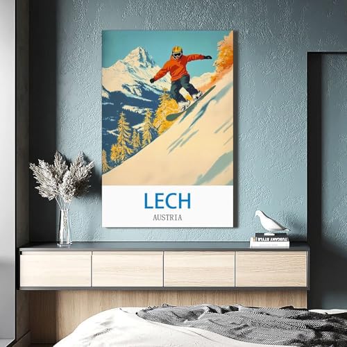 Toile vintage Lech Austria 50x75 impression haute définition - 4
