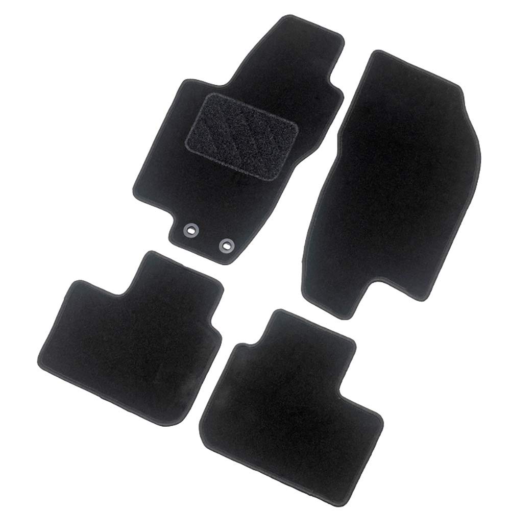 AUTO-STYLE Set de tapis de sol compatible avec Kia Rio IV 2017- & Stonic 2017-, Noir
