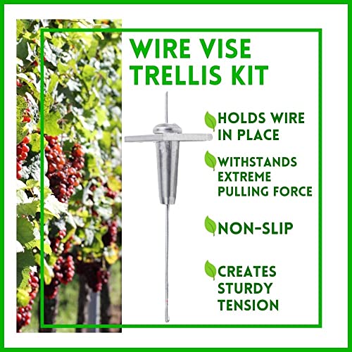 Murray Mallee Wire Vise for 811 Gauge Wire 10 pk One Way Anchor Wire