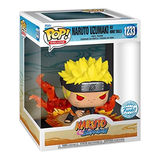 Funko POP! Deluxe: Naruto Uzumaki - Naruto Uzumaki As Nine Tails - Exclusivo De Amazon - Figuras Miniaturas Coleccionables Para Exhibición - Idea De Regalo - Mercancía Oficial - Fans De Anime