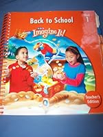 SRA Imagine It! Level 1 Unit 1 Back to School Teacher's Edition 0076094898 Book Cover