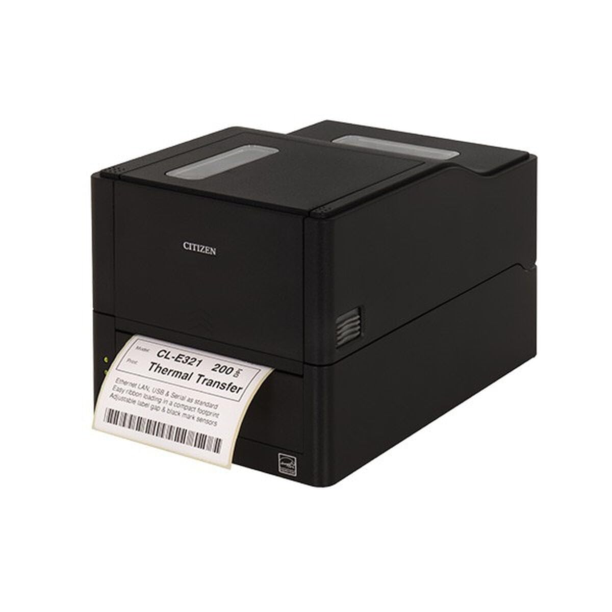 Citizen - CL-E321, stampante per etichette con codici a barre, migliore nella classe desktop, risoluzione 203 Dpi, design elegante con prestazioni e affidabilità eccezionali