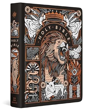 Book cover ESV Single Column Journaling Bible, Artist Series (Hardcover, Joshua Noom, The Lion and the Lamb): Holy Bible, English Standard Version