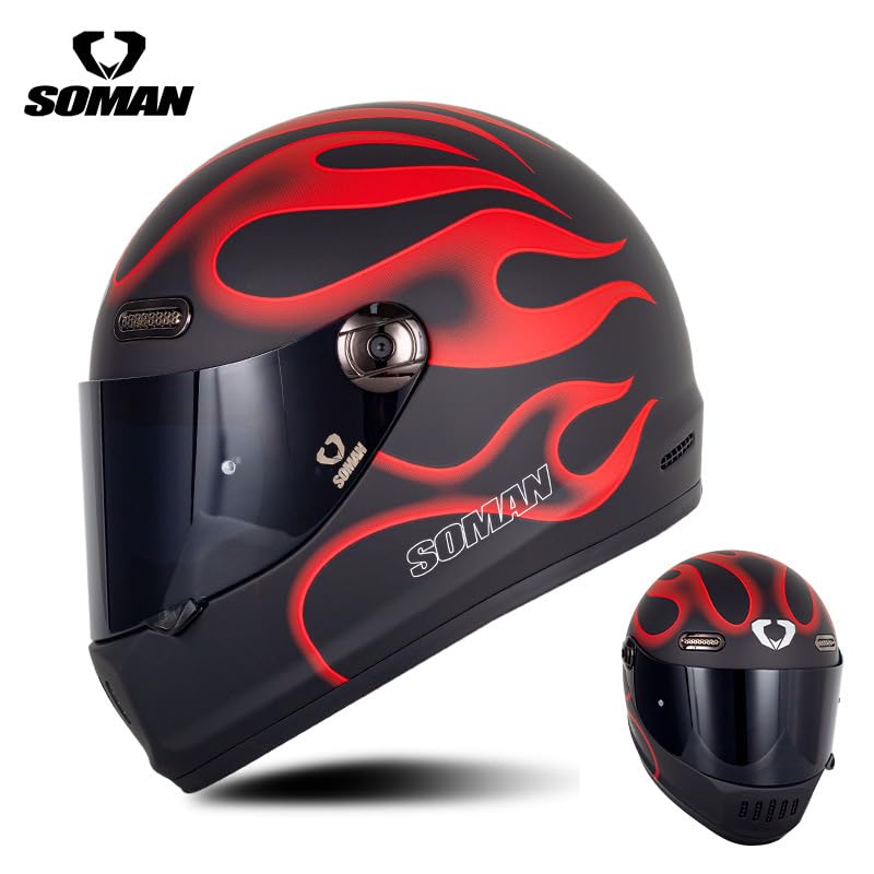 Amazon.co.jp: SOMAN-H9 バイクジェット用品 フルフェイス オートバイ