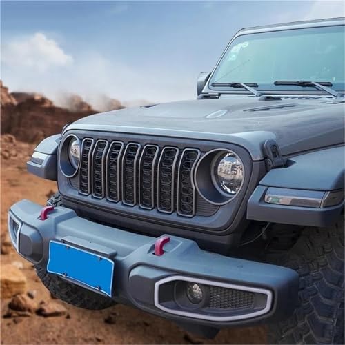 Grille calandre Jeep Wrangler JL noir mat sans trou protection radiateur optimale