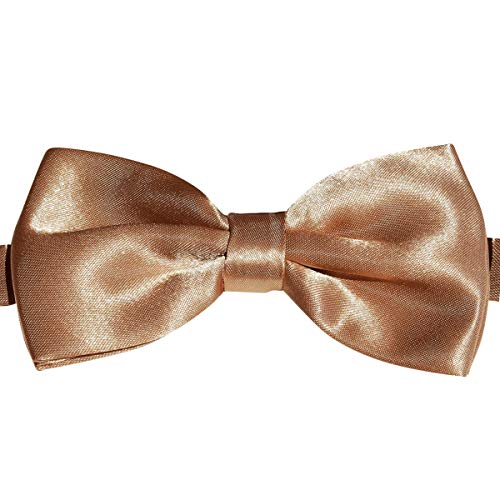 Stylish Designer Bow Ties - Pre Tied, Adjustable Unisex Bowtie for Men, Women, Boys and Girls by Alex Palaus Collection (TM) (Fawn)