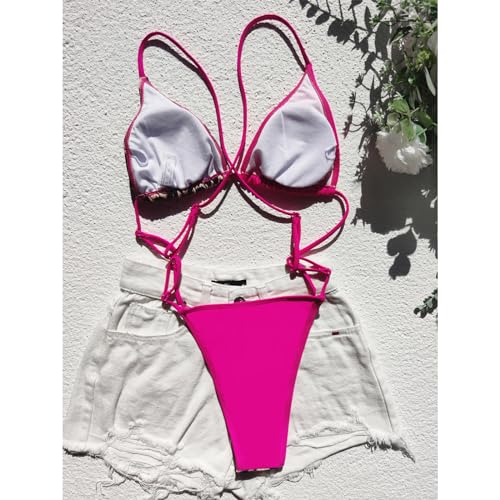 Maillot de bain une pièce patchwork et dos nu chic pour femmes - 5