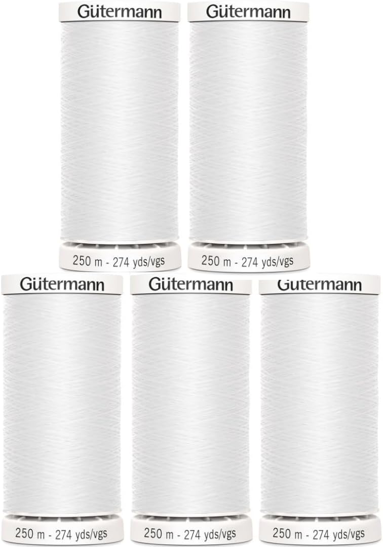 Gutermann Invisible Thread 274yd, Clear - 5 Pack