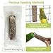 PINVNBY 6 PCS Parakeet Treats Natural Minerals Parrot Treat Sticks Calcium Cockatiel Snacks Hanging Bird Chewing Toy for Budgies Conurus Lovebirds Finches