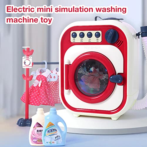 Jouet pour Machine à Laver,Faire Semblant de Jouer au Lave-Linge pour Enfants | Ensemble de Simulation de lessive électrique Mini Play pour la Maison, Le Bureau, la Chambre à Coucher, Les