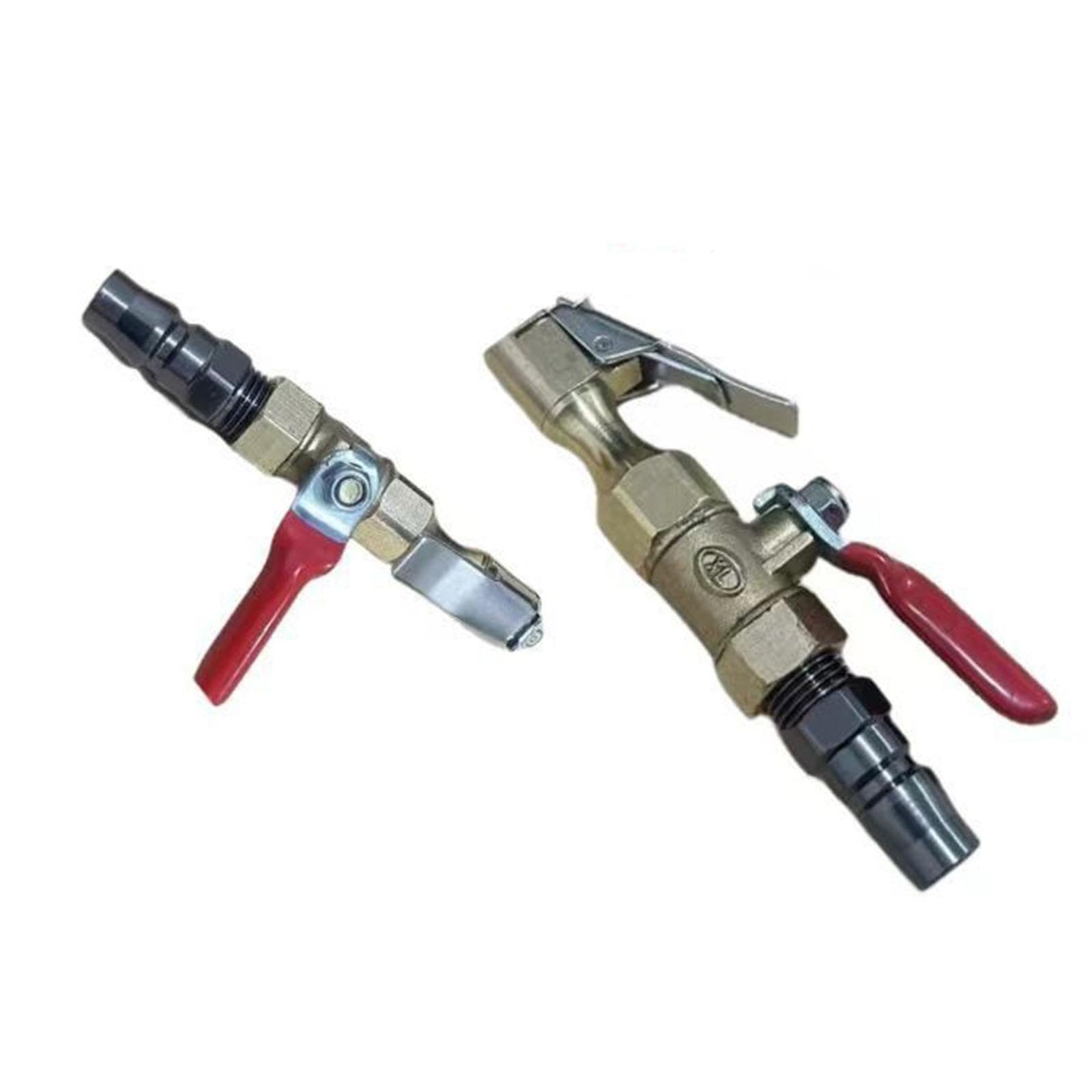 Set di 6 Ugelli per Il Gonfiaggio di Pneumatici con Raccordo Rapido in Metallo per Un Utilizzo Preciso E Controllato con Il Compressore D'aria per, 5 pezzi