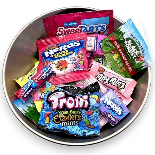 Klub Bulk Assorted Party Candy Variety Mix-Nerds Gummie Clusters ,Sweet Tart Ropes, Trolli,Black Forest Gummie Bears, Sweet Tarts,Laffy Taffy,Nerds1.5 lbs Party Mix Individually Wrapped Bulk Candy Great for Birthday Pinata-Candy For Every Occasion!(24 oz)