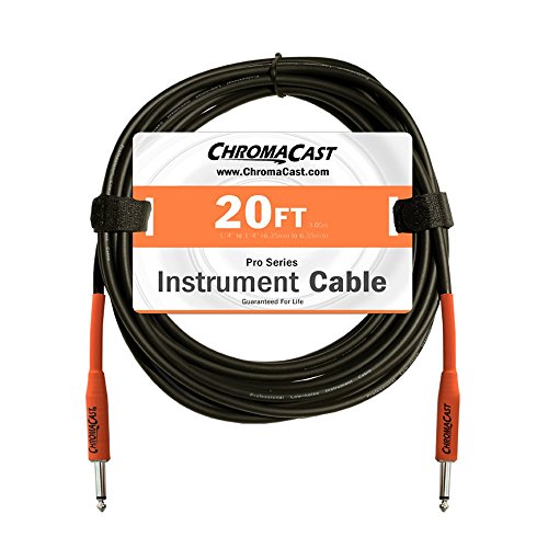 Chromacast Sunset Orange 20-Feet Pro Series Instrument Cable, Straight (Cc-Pscblss-20Sor) #TOP2