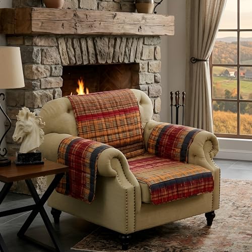Barefoot Bungalow Gold Rush Slipcover, Arm Chair, Multi Color by Greenland Home Fashions - Used condition - CA$49.11