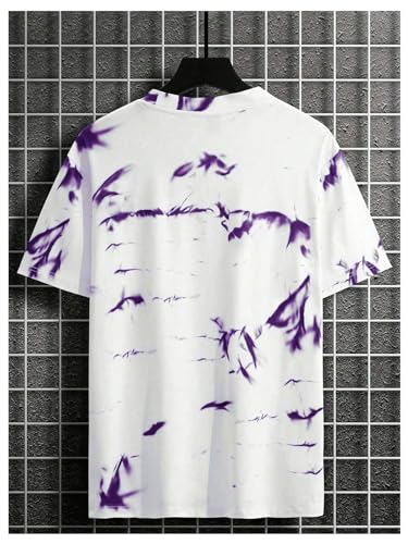 SOLY HUX Men's Graphic Tie Dye T Shirt Letter Print Crew Neck Short Sleeve Casual Summer Tee Tops2