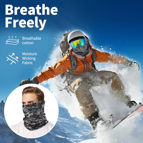 Image of FR Neck Gaiter Fire Resistant Face Mask for Emergency Prep, Wildfire Safety - Moisture-Wicking Cotton ASTM Certified