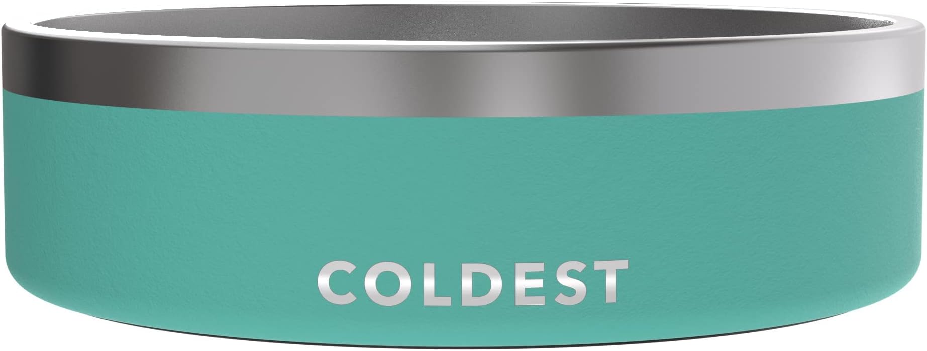 Coldest Dog Bowl - Stainless Steel Non Slip Dog Bowls, Cats, Pet Feeding for Food or Water (42 oz, Terraform Green)