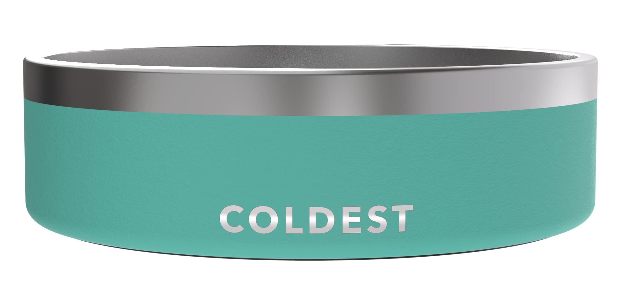 Coldest Dog Bowl - Stainless Steel Non Slip Dog Bowls, Cats, Pet Feeding for Food or Water (42 oz, Terraform Green)