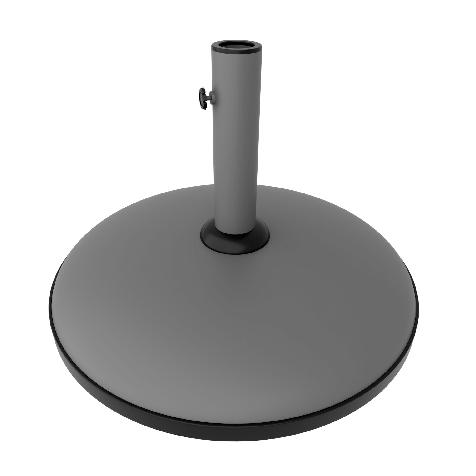 FRANKYSTAR Terra - Base per Ombrellone da Giardino Rotondo Ø45 cm Basamento da 15 kg per Ombrelloni in Cemento Grigio