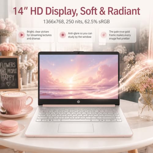 Image of HP 14 Laptop for Students and Home Use, Intel Processor N150, 16GB RAM