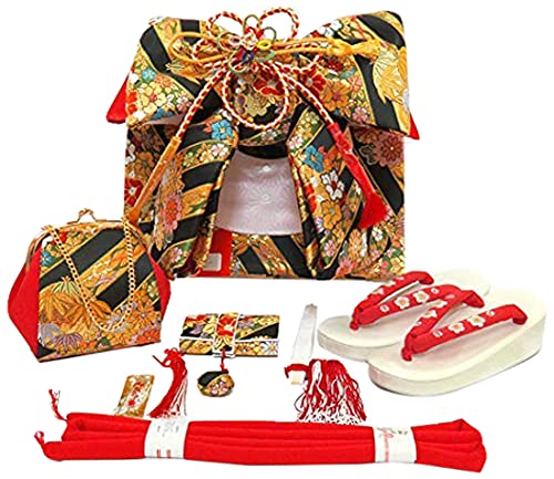 【美品】七五三用伝統的アイテムセット Amazon | [京都室町st．] 七五三 7歳 着物 フルセット 女の子