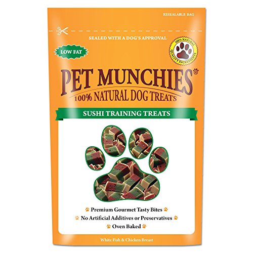 PET MUNCHIES - Paquete de 8 Bolsas de chucherías de Pato para Mascotas, recompensa para adiestramiento.